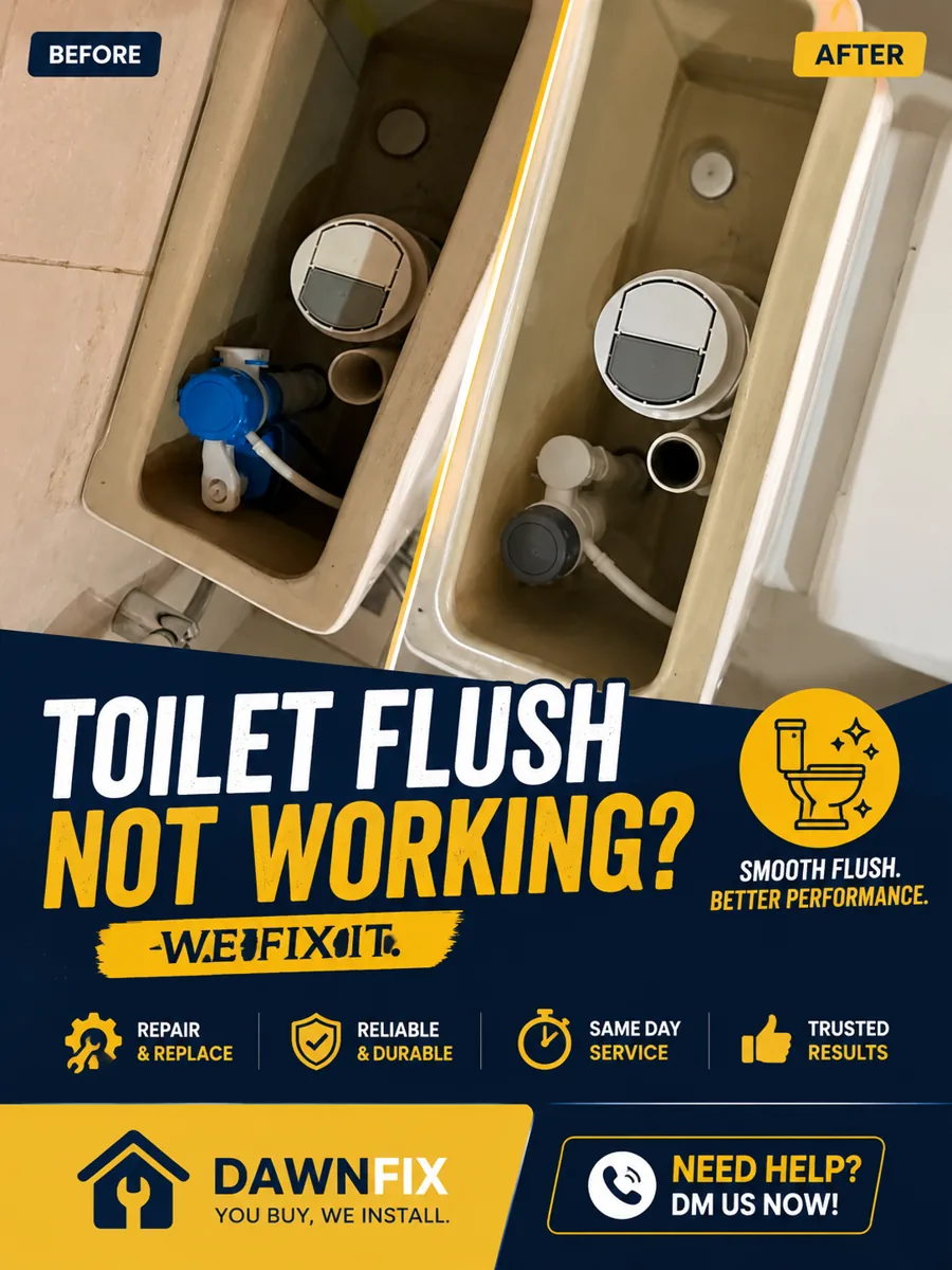 Toilet Flush Repair & Replacement Singapore